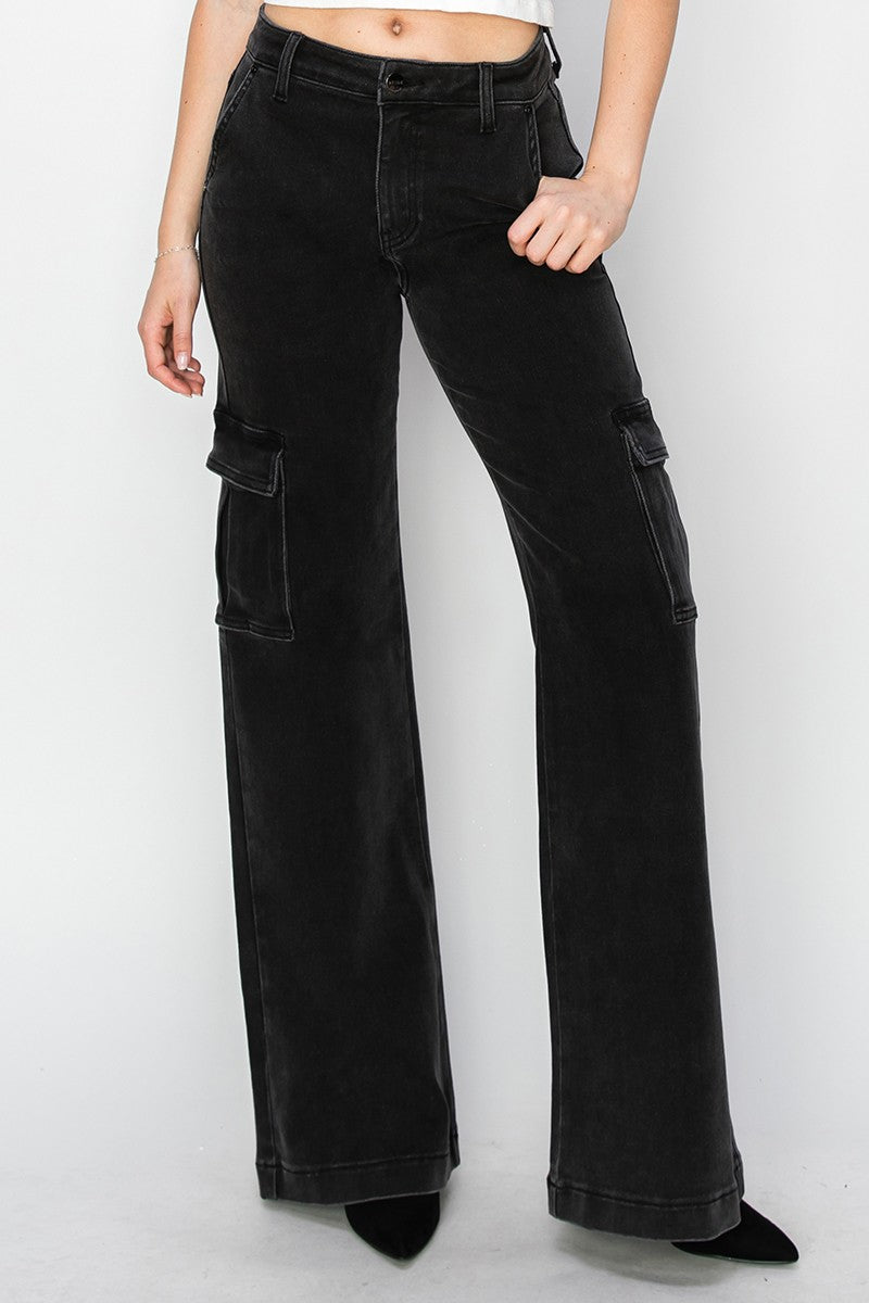 Black Cargo Jeans