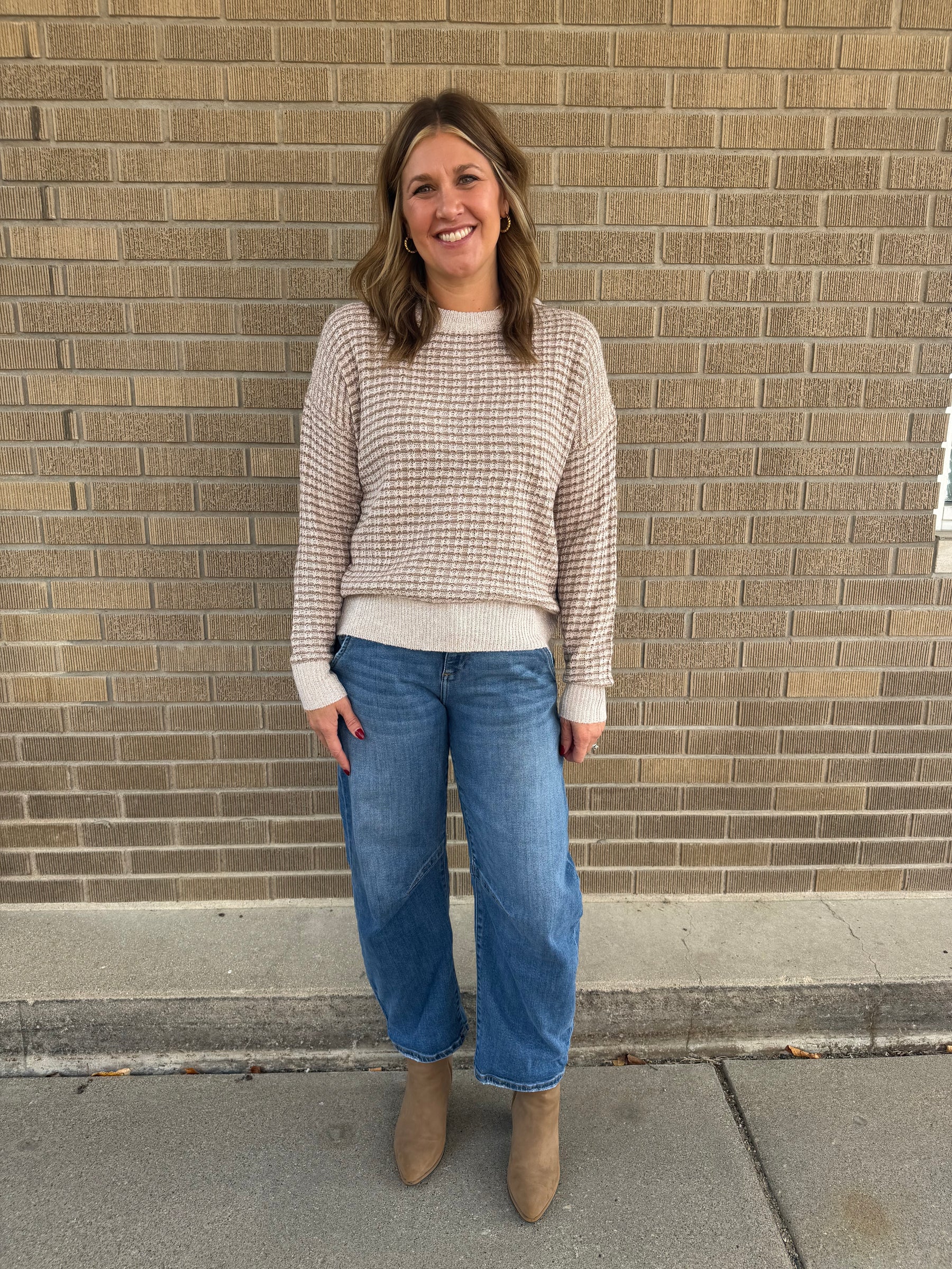 Oat Milk and Carmel Sweater