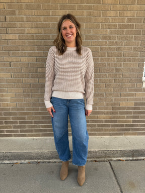 Oat Milk and Carmel Sweater