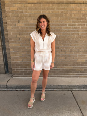 Neutral Girly Romper