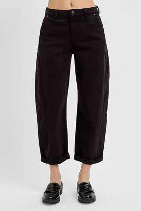 Black Barrel Jeans