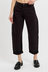 Black Barrel Jeans