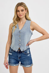 Let's Go Girls Denim Vest