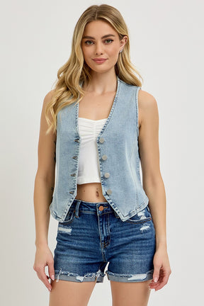Let's Go Girls Denim Vest