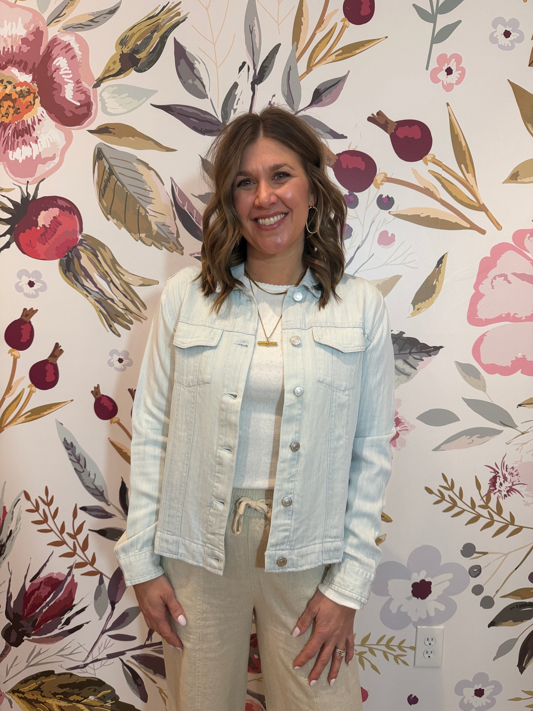 Jackie Jacket - Mia Pinstripe