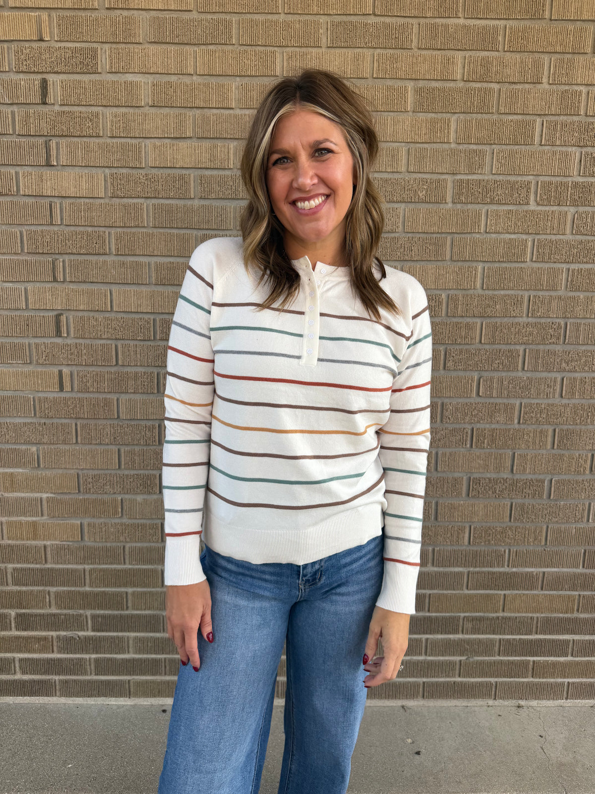 Fall Multi-Stripe Sweater