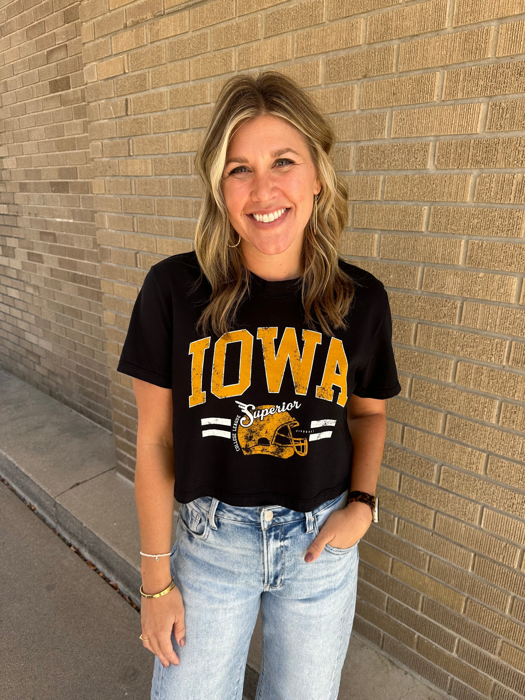 Black Iowa Tee