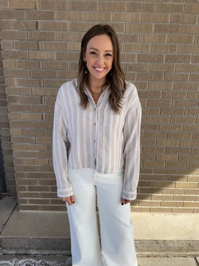 Madelyn Shirt - Pumice Cream