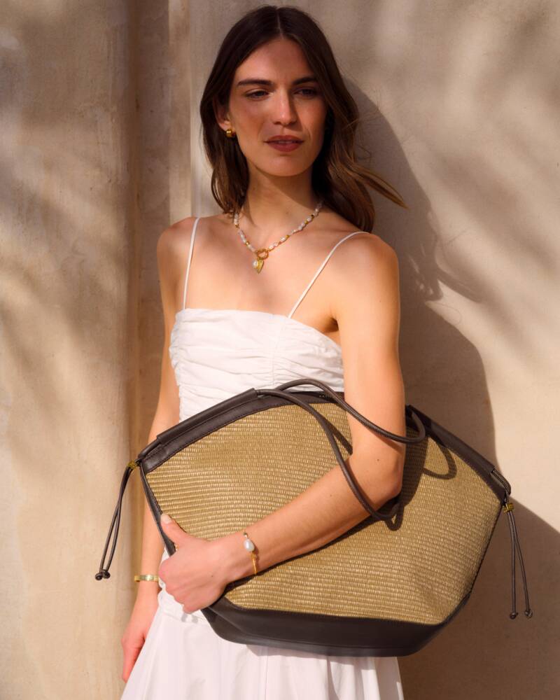 Raffia Large Tote