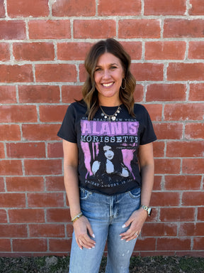 Alanis Morisette Graphic Crop Tee