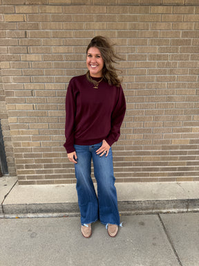 Modal Pullover - Dark Cherry
