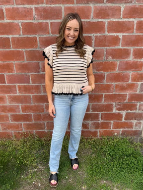 Stunning Stripe Knit Top