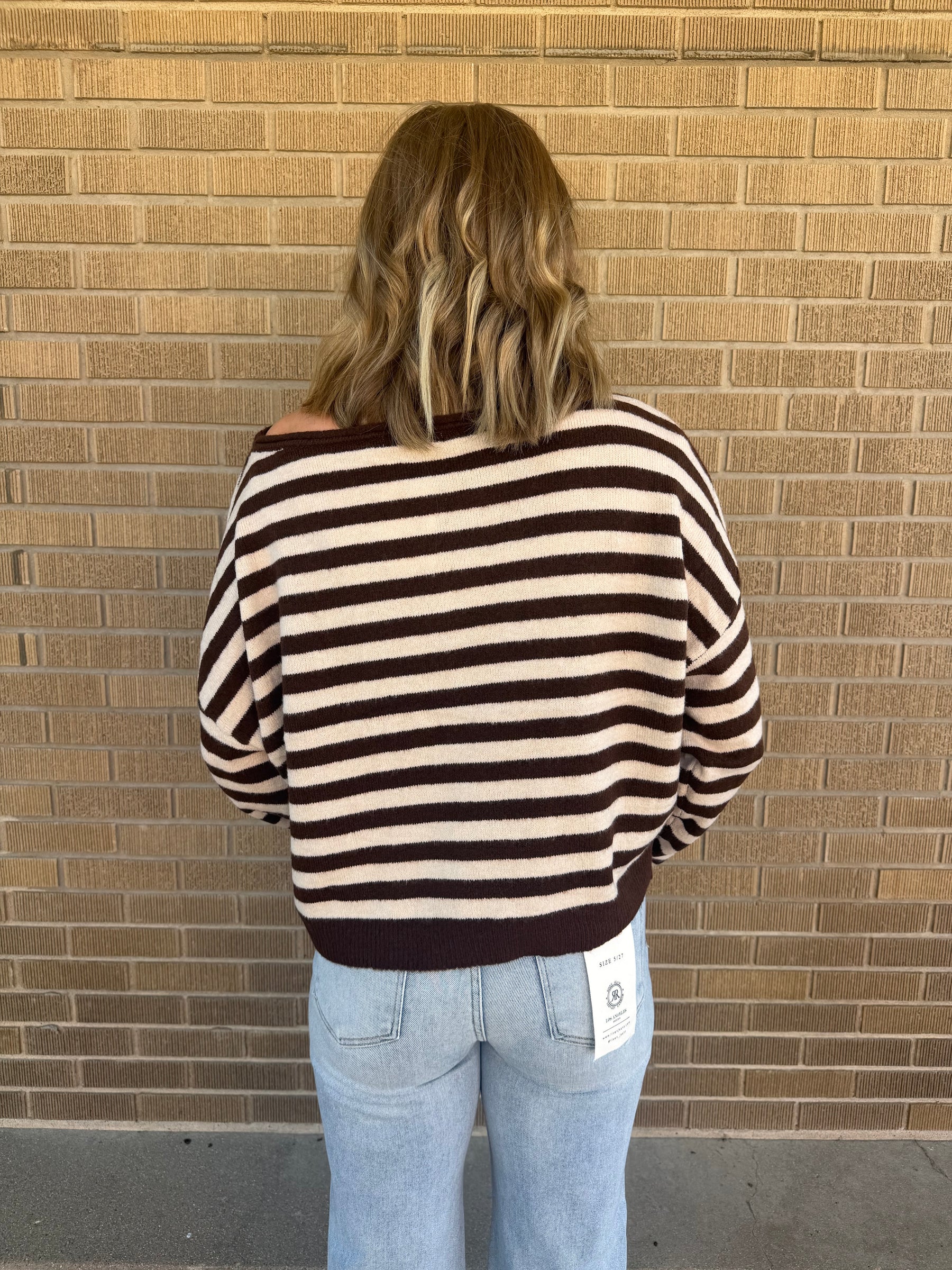 Mocha Mornings Striped Sweater