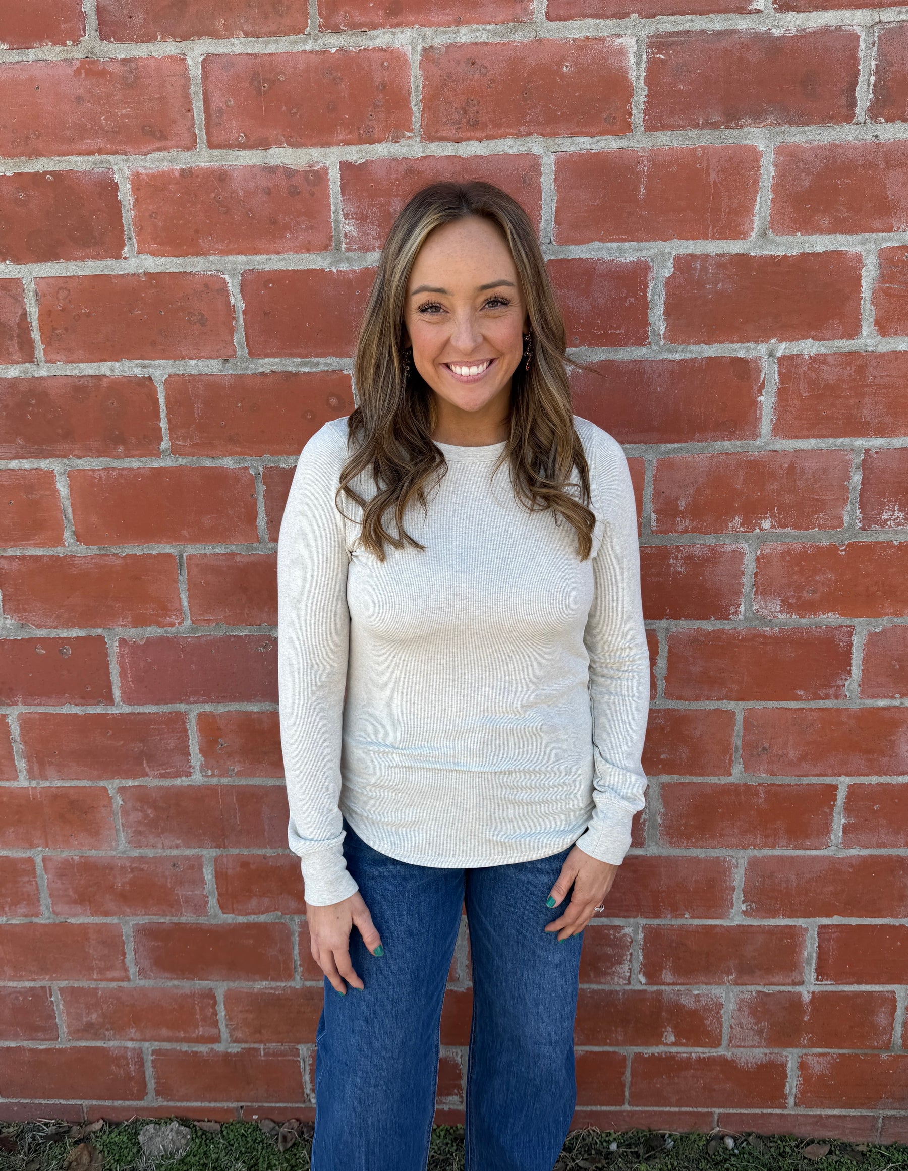 Stacy Top - Sand Heather