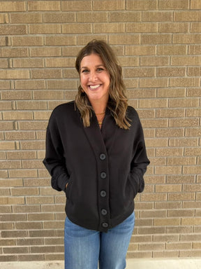 Black Modal Cardigan