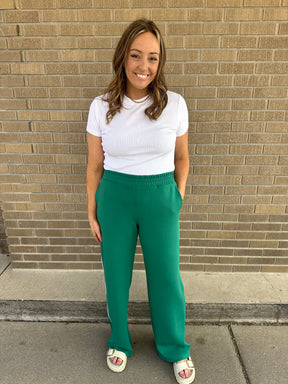 Chill Girl Modal Pants - Emerald