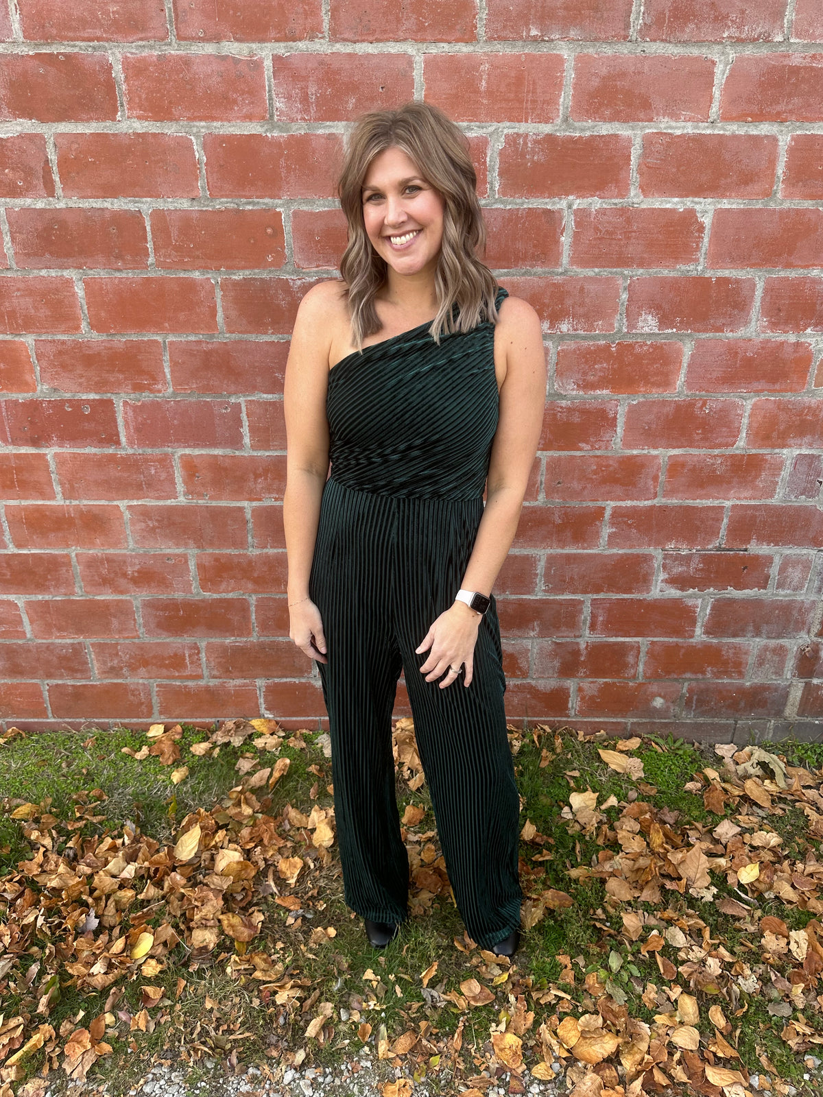 Emerald Velvet Jumpsuit