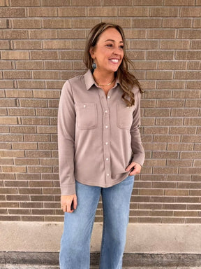 Mildred Shirt - Taupe