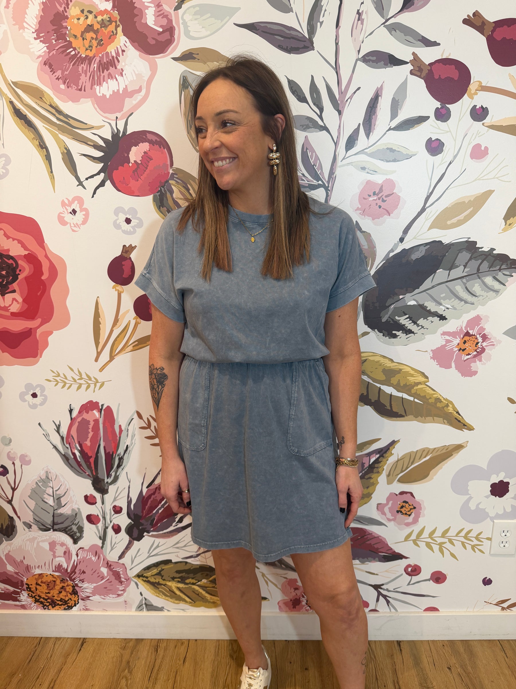 Denim Blue Mini Dress