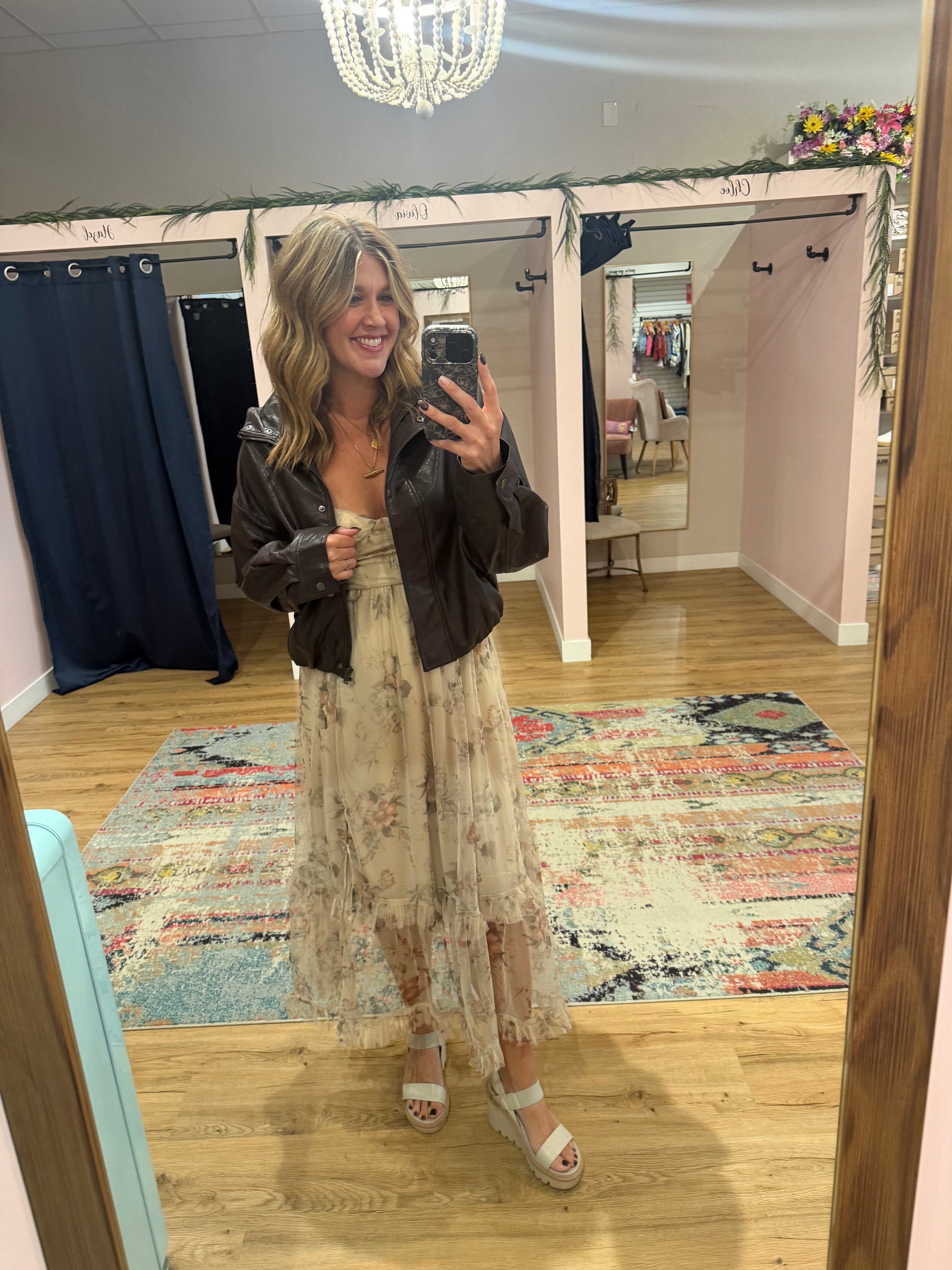 Romantic Fall Floral Dress