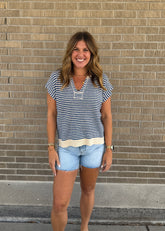 Blue Stripe Tee