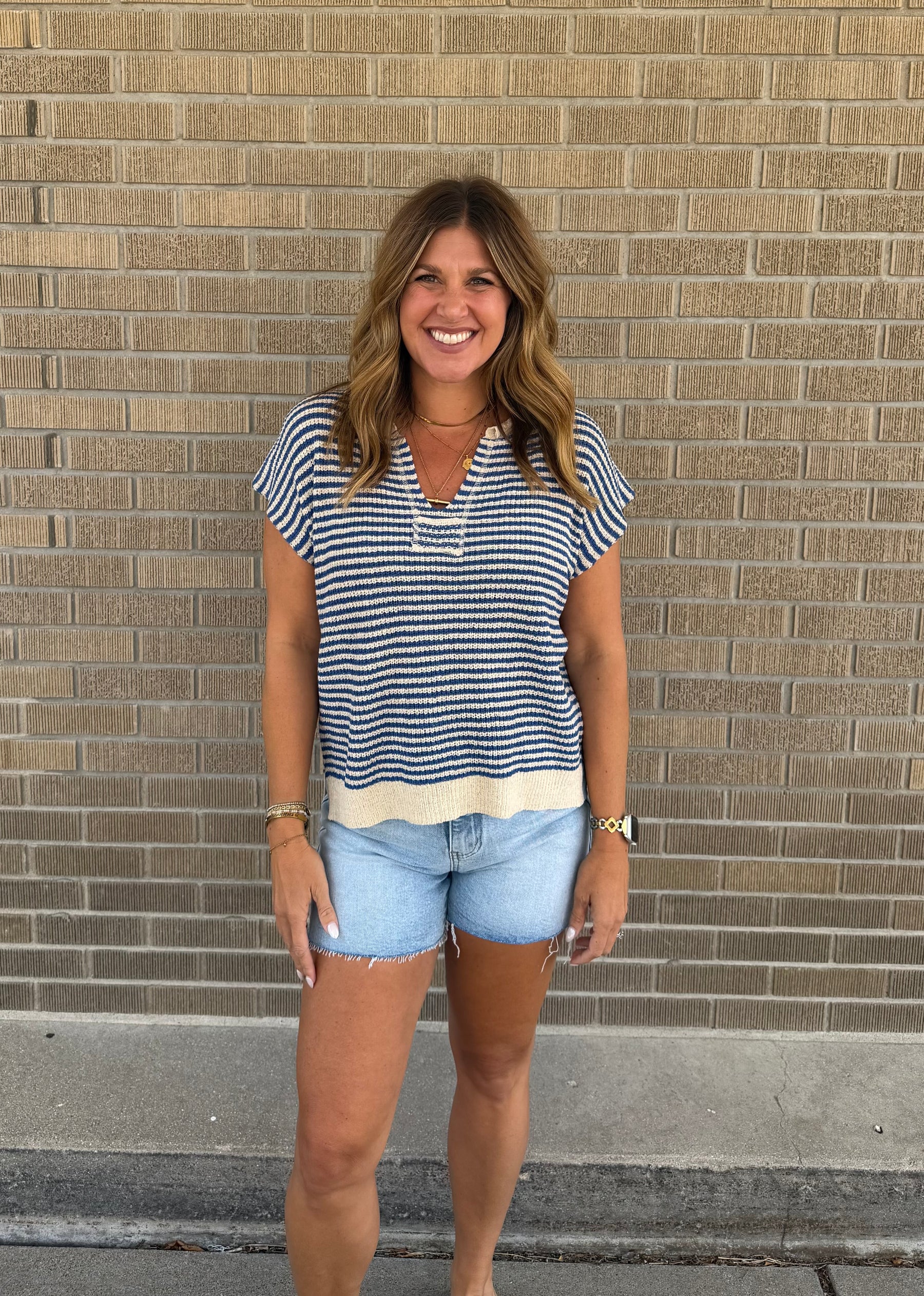 Blue Stripe Tee