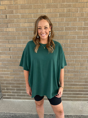 Thee Oversized Tee - Deep Green