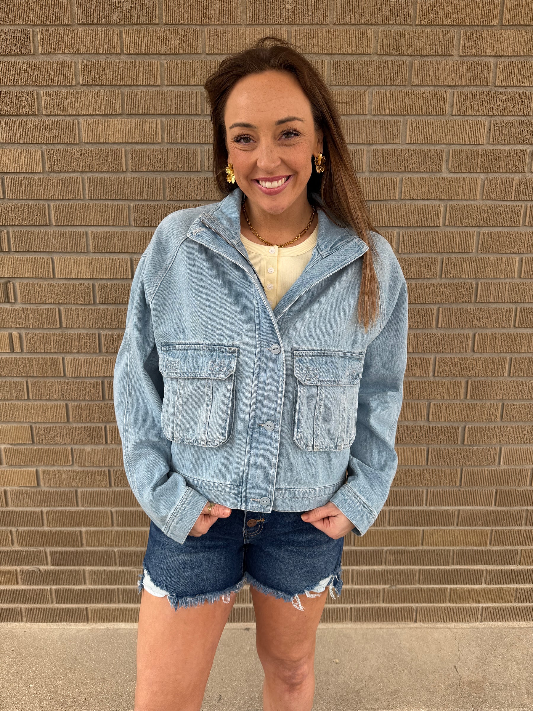 Light Denim Risen Jacket