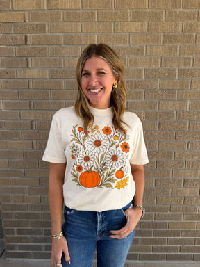 Fall Floral Graphic Tee