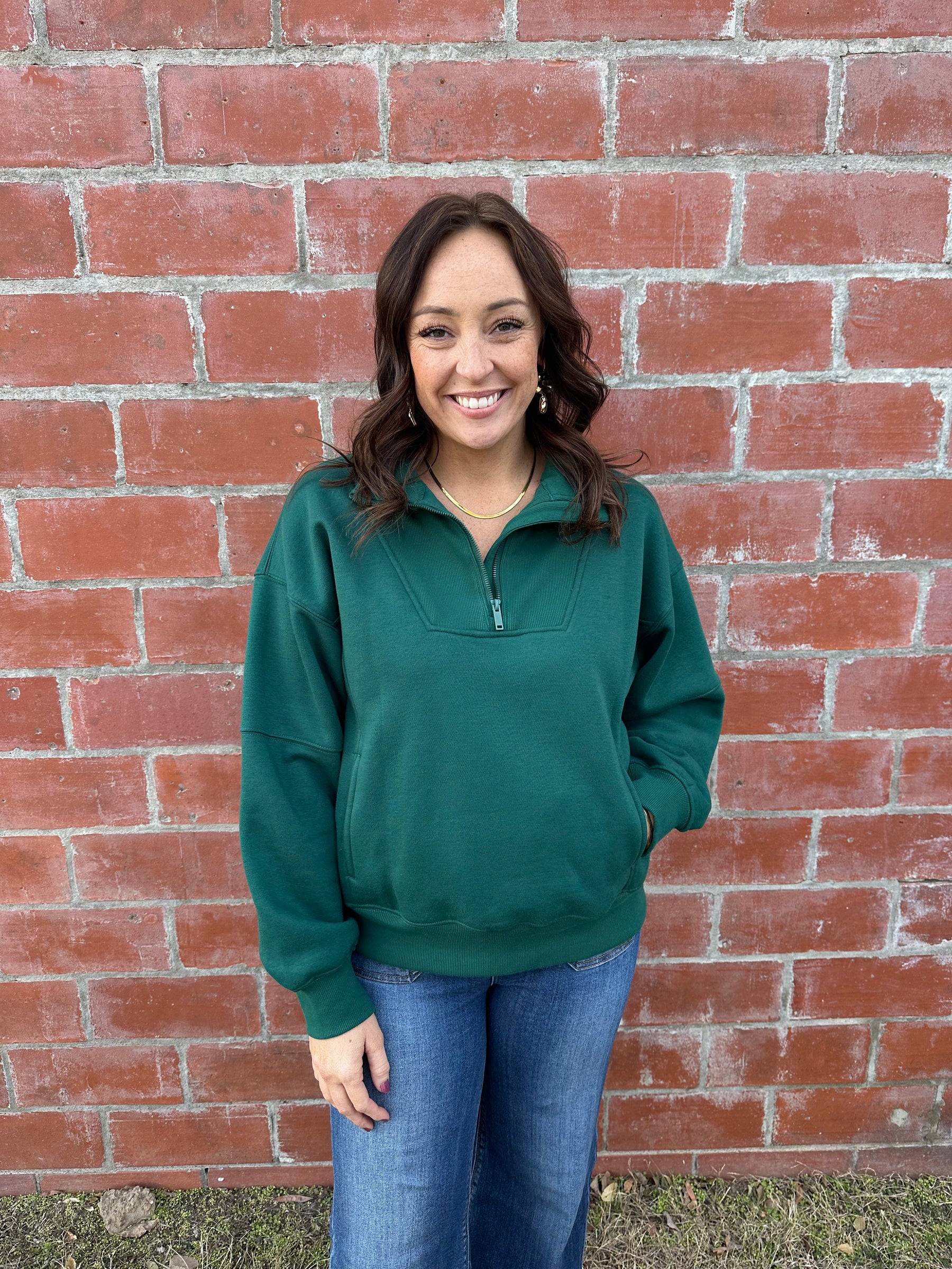 Lulu Hunter Green Pullover