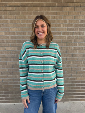 Autumn Stroll Stripe Cardi