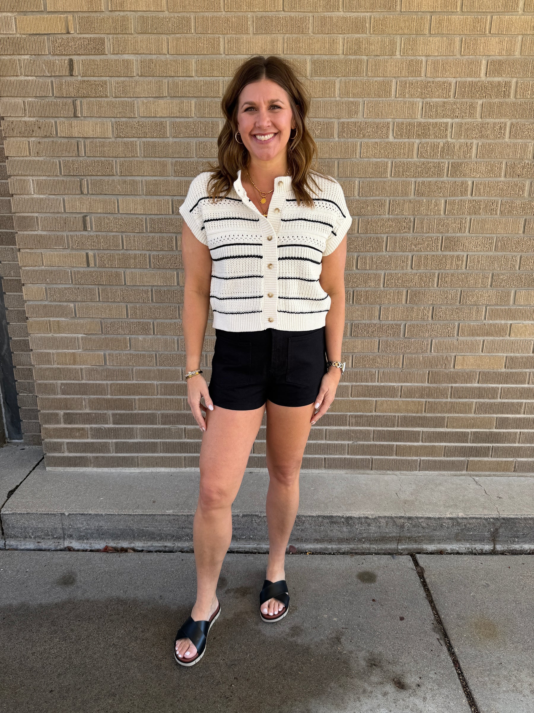 Easy Peasy Cream Sweater Top