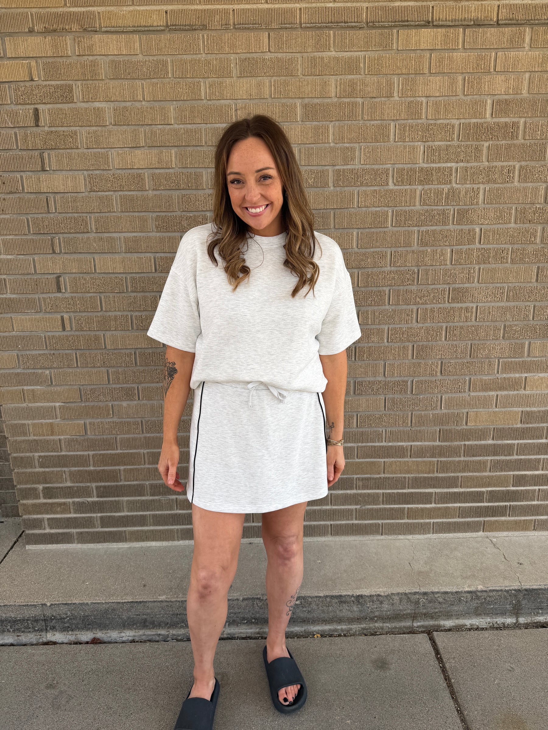 Buttery Soft Modal Tee - Light Grey