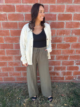 Olive Straight Leg Pants