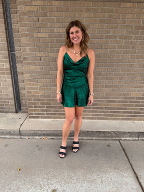 Festive in Emerald Dress