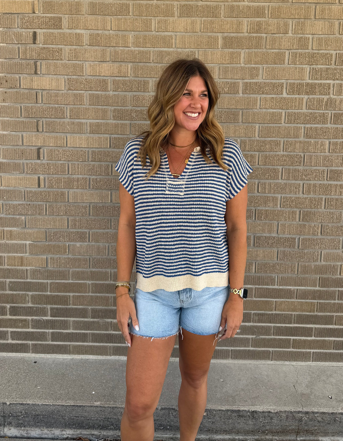Blue Stripe Tee
