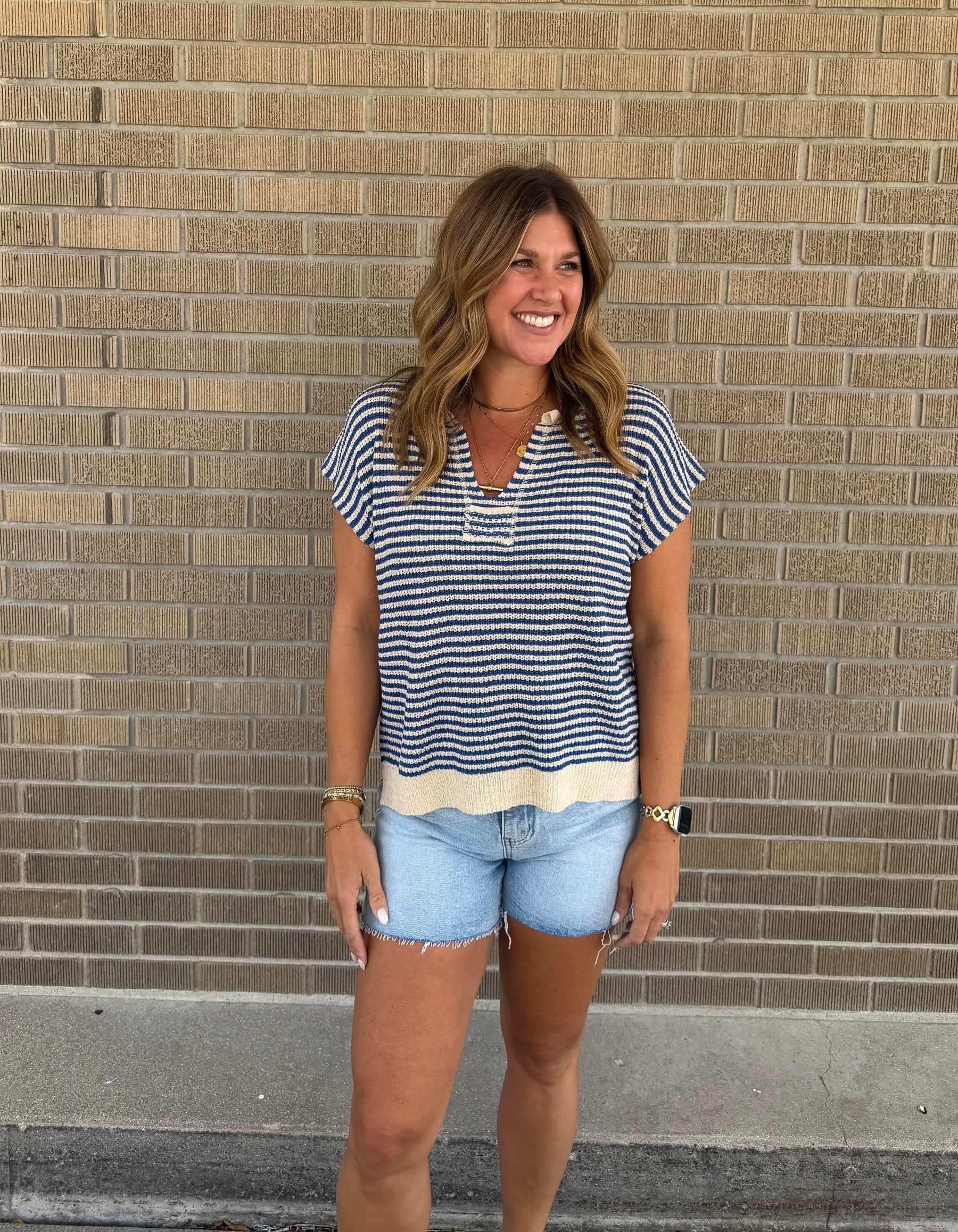 Blue Stripe Tee