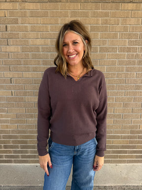 Mocha Textured Top