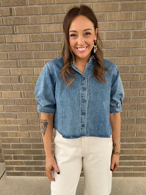 A Denim Moment Top
