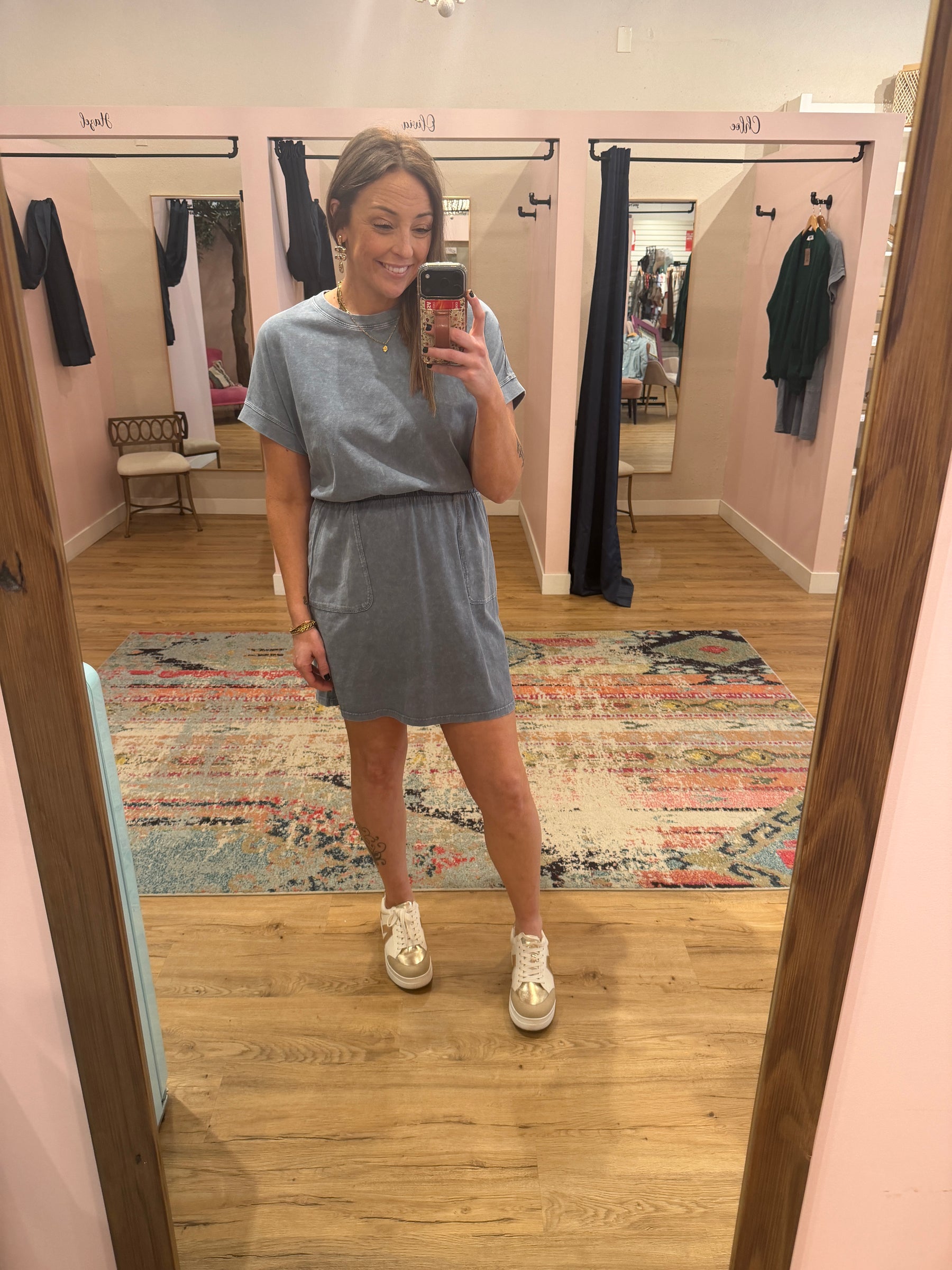 Denim Blue Mini Dress