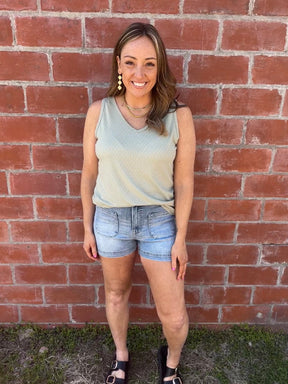 Earth Tones Tank - Sage