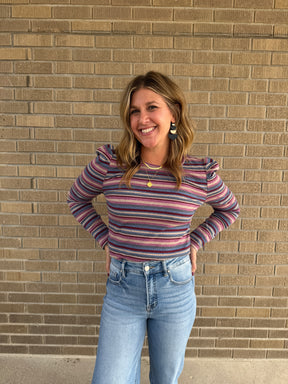 Multicolor Stripe Top