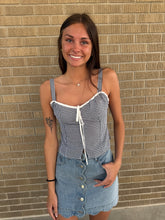 Black Gingham Tank