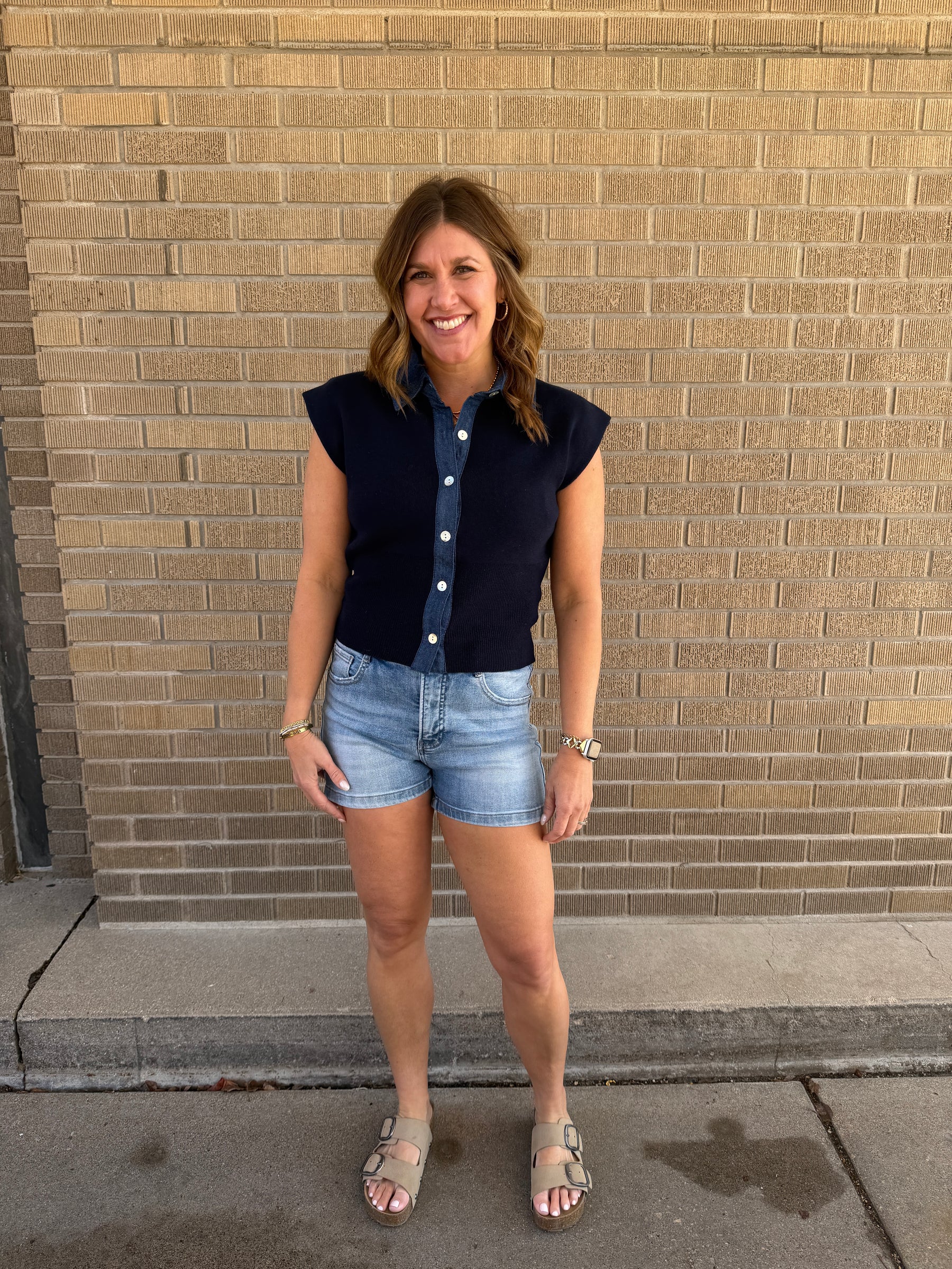 Got The Blues Denim Top