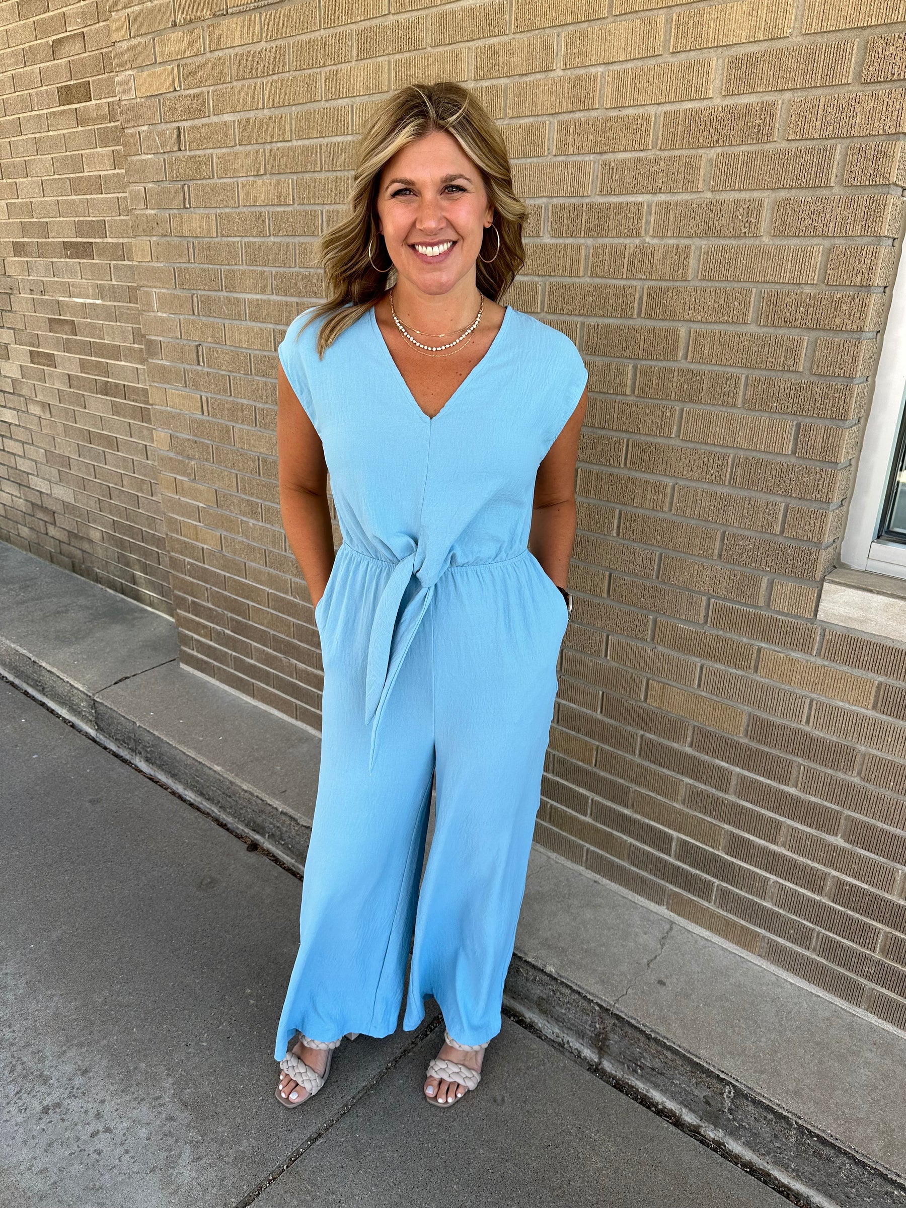 Dusty Blue Jumpsuit