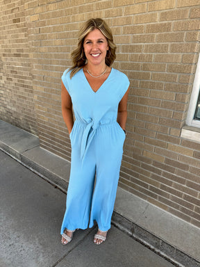 Dusty Blue Jumpsuit