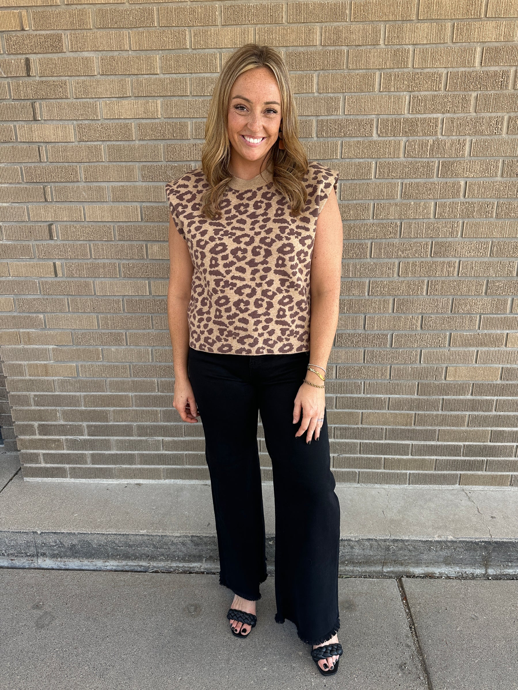 Leopard Sweater Top