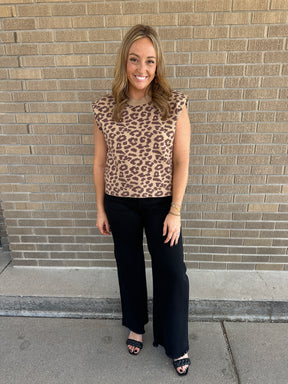 Leopard Sweater Top