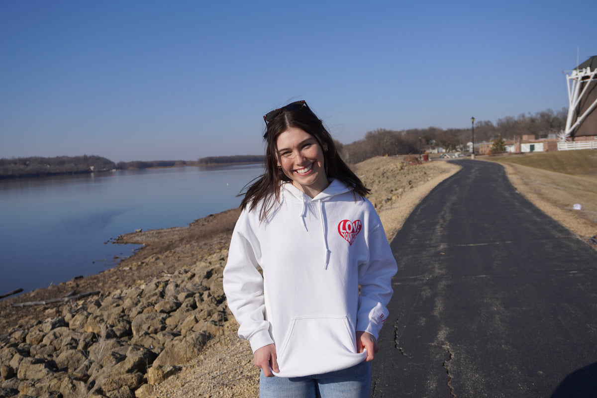 Love Yourself Hoodie - White