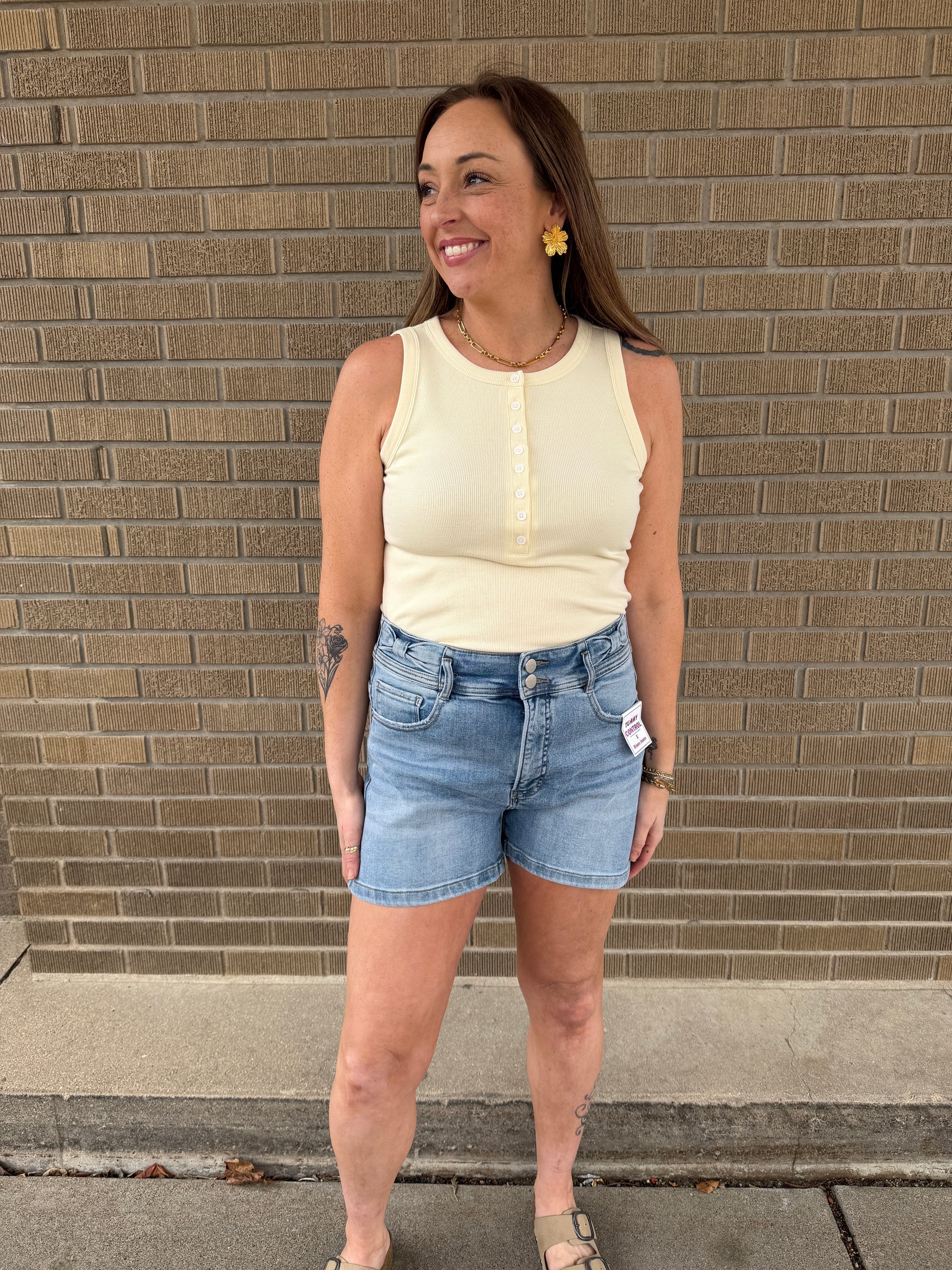 Elowen Tank - Buttercream